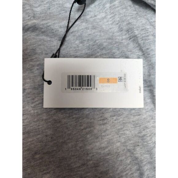Calvin Klein Bodysuit Shirt Women's SMALL Gray Short-Sleeve Cotton Modal NWOT - Picture 6 of 13